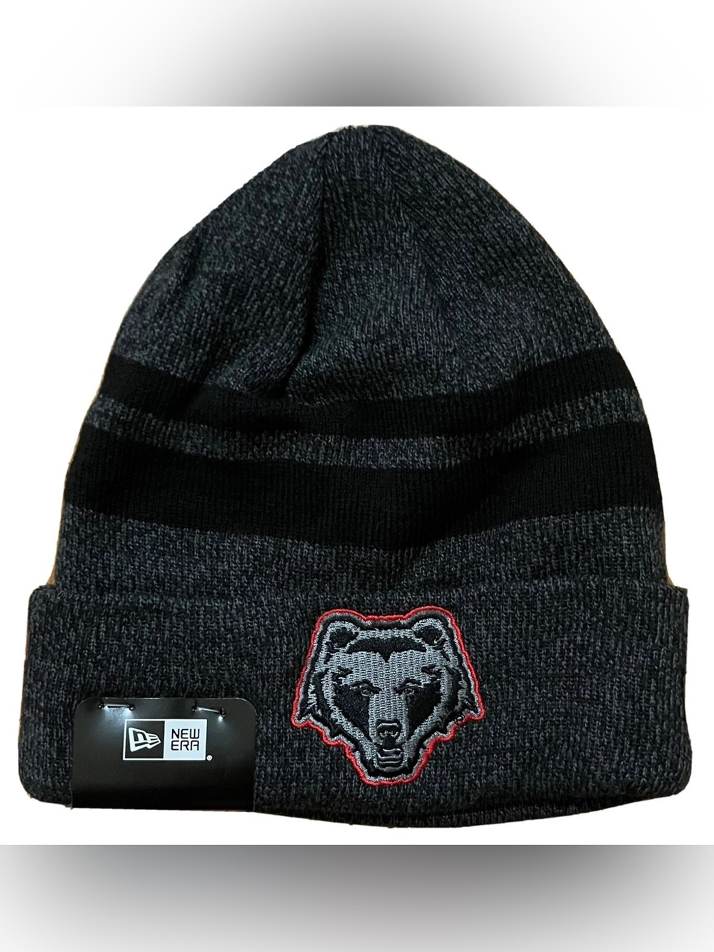 Brown University Bears New Era Black Gray Cuffed Knit Hat Beanie Adult OSFA NWT